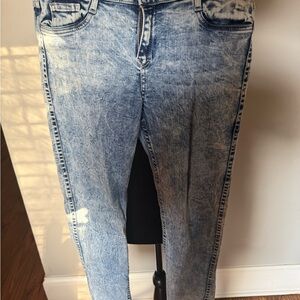 Women’s skinny  Acid-Wash interchangeable Blue Jeans
